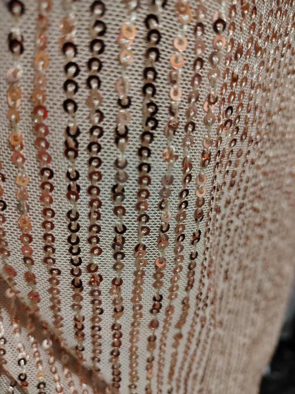 Sequin V-Neck Tank Top in Blush - Picture 7 of 9